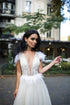 Pearl wedding dress Unique couture bridal gown